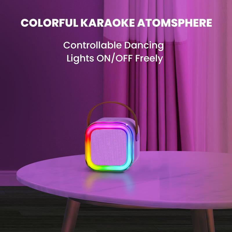 Mini Karaoke Machine for Kids, Toys Birthday Gifts Ideas for Girls Ages 4, 5, 6, 7, 8, 9, 10, 12+ Years Old, Portable Speaker with 2 Wireless Mics, Party Christmas Gifts for Girls Boys Deals