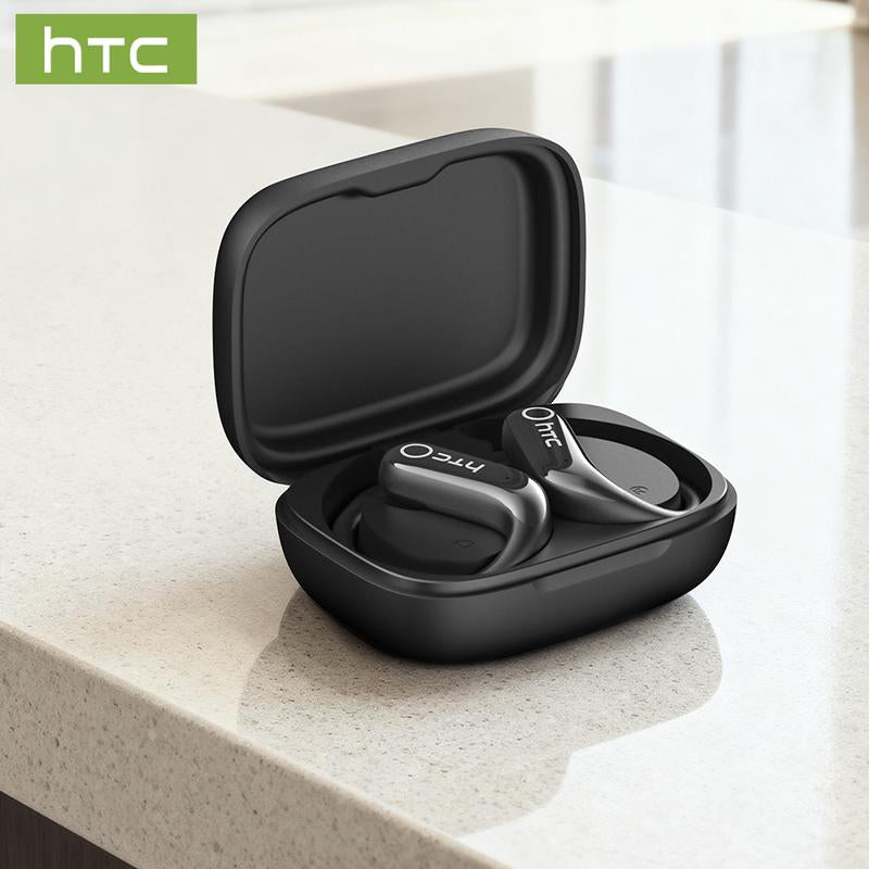 HTC NE61 Translation Wireless Bluetooth Earbuds, Heart Rate Monitor, IPX5 Waterproof, Support 134 Languages Real Time Bluetooth Translation, up to 45H Battery, Noise Cancelling Headphones, with LCD Full Color Touch Screen, Works with Ios & Android