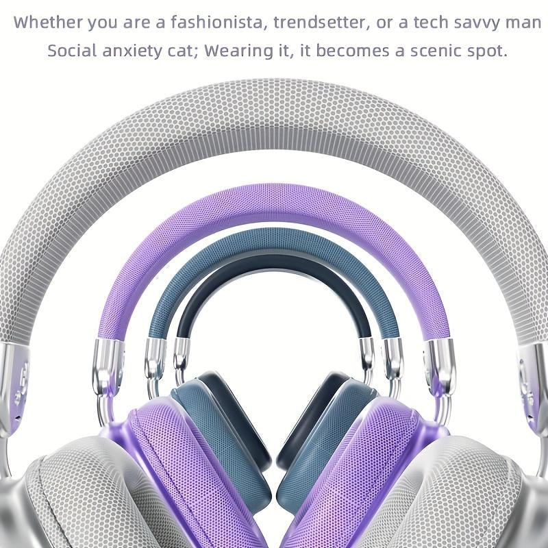YANUQIA Foldable Wireless Headphones - Essential for Sports - Dreamy Quicksand - Ultra-Low Latency - High-Quality Sound - Rich Bass Headset Bluetooth