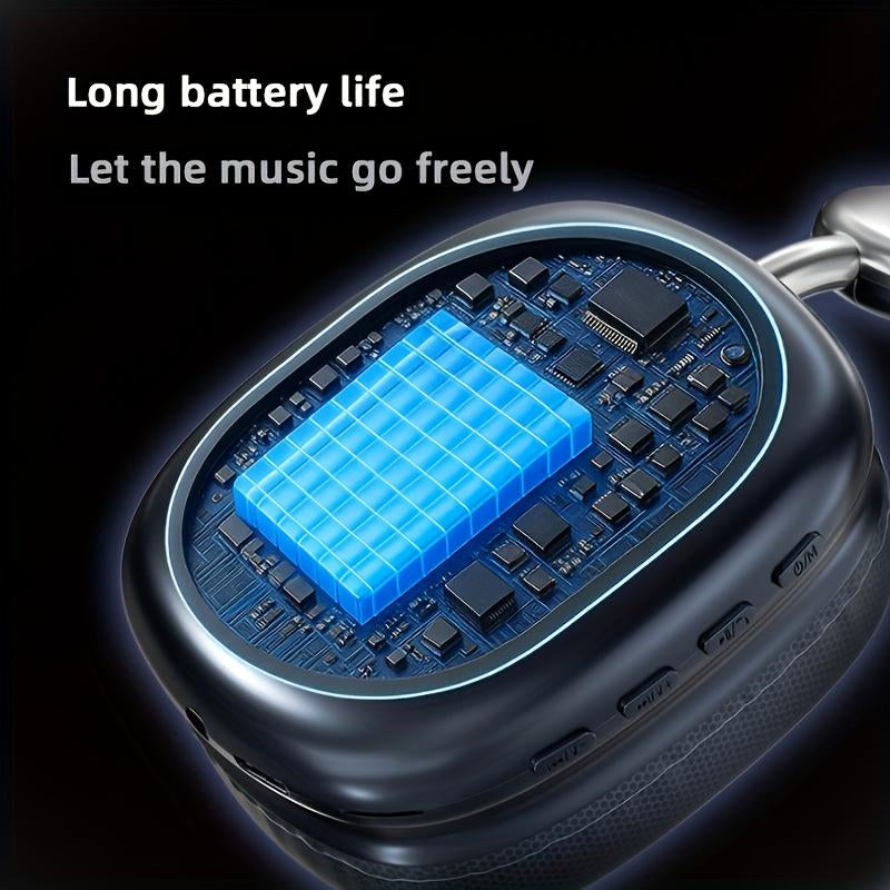 YANUQIA Foldable Wireless Headphones - Essential for Sports - Dreamy Quicksand - Ultra-Low Latency - High-Quality Sound - Rich Bass Headset Bluetooth
