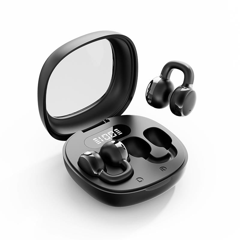 Wireless Clip-On Sports Headset, TWS Hifi Bass Stereo, HD Calling, Compatible with Android & Iphone, Ideal for Gaming & Business Use, Audio Wireless Earbuds