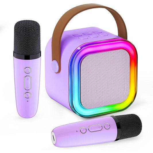Mini Karaoke Machine for Kids, Toys Birthday Gifts Ideas for Girls Ages 4, 5, 6, 7, 8, 9, 10, 12+ Years Old, Portable Speaker with 2 Wireless Mics, Party Christmas Gifts for Girls Boys Deals