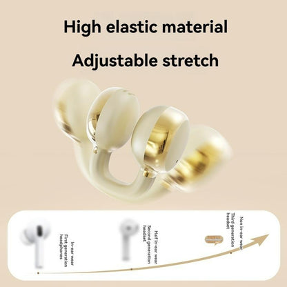 Wireless Clip-On Sports Headset, TWS Hifi Bass Stereo, HD Calling, Compatible with Android & Iphone, Ideal for Gaming & Business Use, Audio Wireless Earbuds